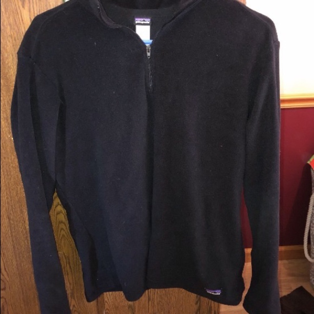 Black Patagonia Quarter-zip Fleece